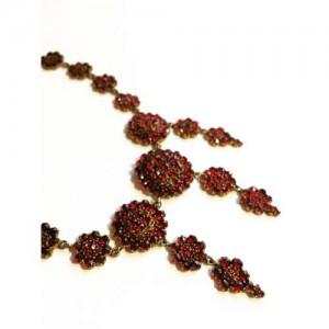 Victorian Garnet Necklace at vintage Garage Chicago 3rd Sunday Uptown or Chicago Vintage Clothing and Jewelry