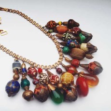 Vintage costume jewelry necklace