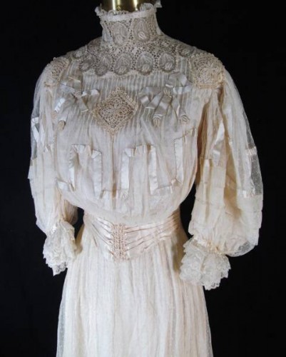 Donatella brings antique dresses to the Vintage Garage Chicago each month. 