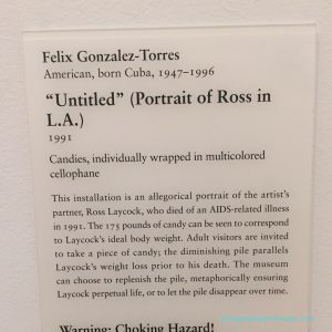 Art Institute of Chicago Museum Hack Tour Portrait of Ross in LA by Felix Gonzales-Torres